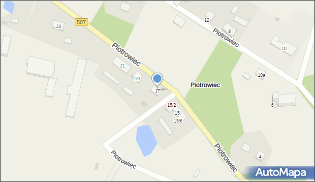 Piotrowiec, Piotrowiec, 17, mapa Piotrowiec