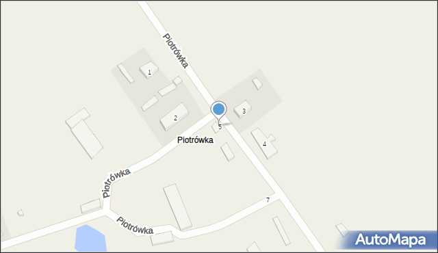 Piotrówka, Piotrówka, 5, mapa Piotrówka