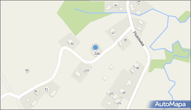 Piotrówka, Piotrówka, 52, mapa Piotrówka