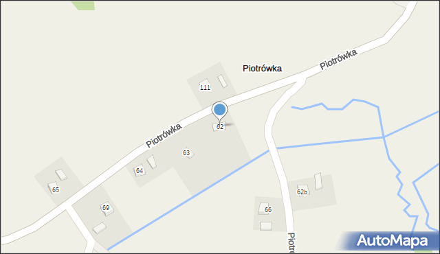 Piotrówka, Piotrówka, 62, mapa Piotrówka