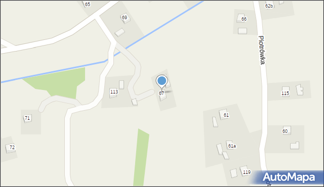 Piotrówka, Piotrówka, 67, mapa Piotrówka