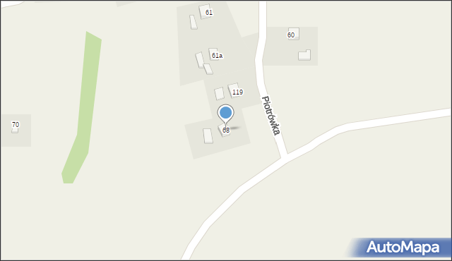 Piotrówka, Piotrówka, 68, mapa Piotrówka