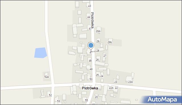 Piotrówka, Piotrówka, 47, mapa Piotrówka