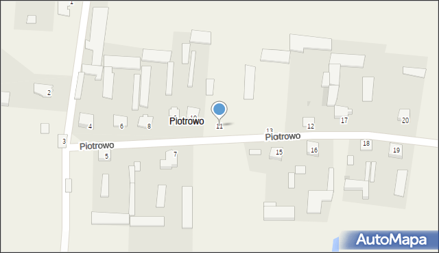 Piotrowo, Piotrowo, 11, mapa Piotrowo