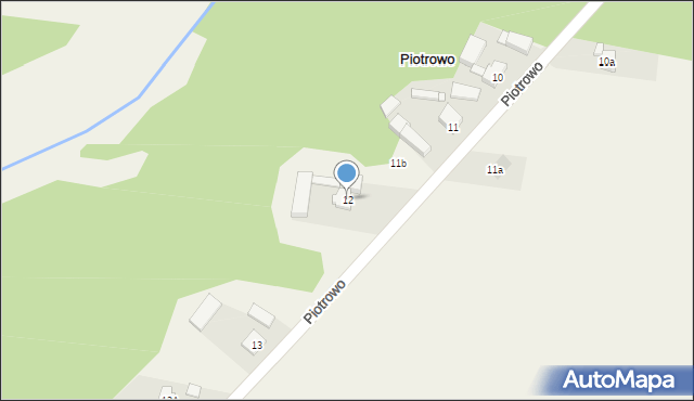 Piotrowo, Piotrowo, 12, mapa Piotrowo