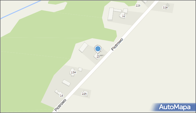 Piotrowo, Piotrowo, 13, mapa Piotrowo