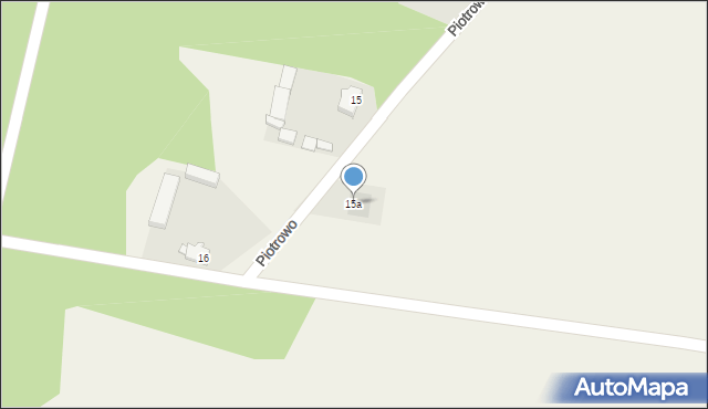 Piotrowo, Piotrowo, 15a, mapa Piotrowo