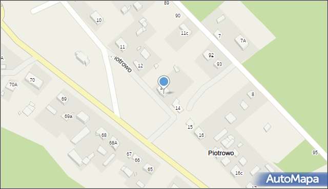 Piotrowo, Piotrowo, 13/1, mapa Piotrowo