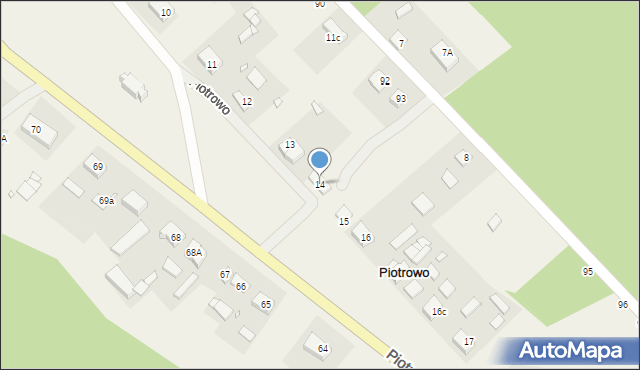 Piotrowo, Piotrowo, 15a, mapa Piotrowo