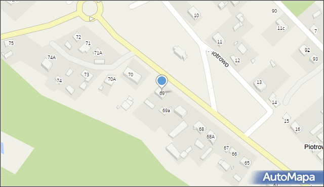 Piotrowo, Piotrowo, 69, mapa Piotrowo