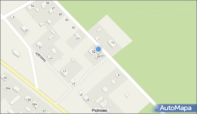 Piotrowo, Piotrowo, 93, mapa Piotrowo
