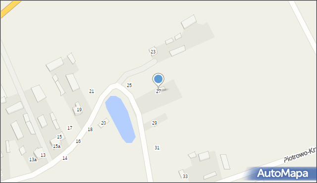 Piotrowo-Krzywokoły, Piotrowo-Krzywokoły, 27, mapa Piotrowo-Krzywokoły