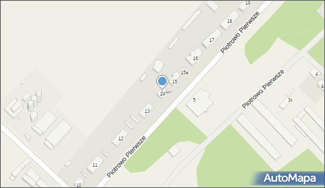 Piotrowo Pierwsze, Piotrowo Pierwsze, 14, mapa Piotrowo Pierwsze