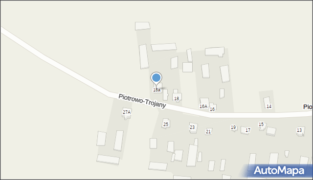 Piotrowo-Trojany, Piotrowo-Trojany, 18a, mapa Piotrowo-Trojany