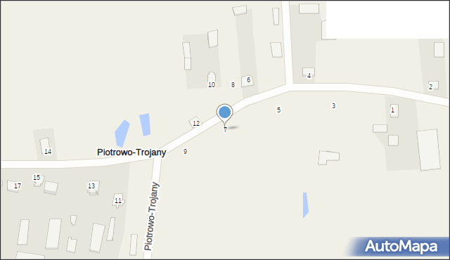 Piotrowo-Trojany, Piotrowo-Trojany, 7, mapa Piotrowo-Trojany