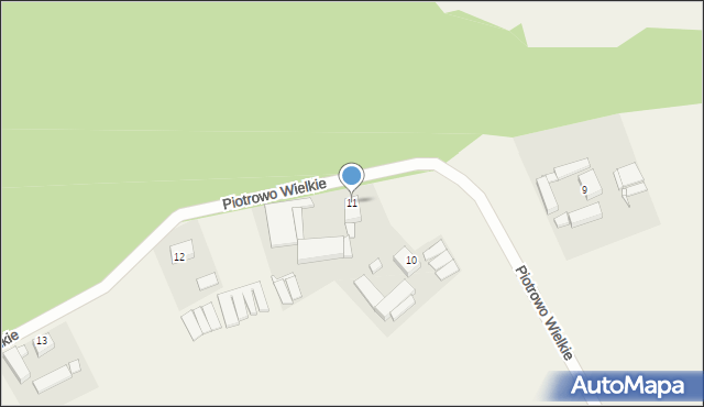 Piotrowo Wielkie, Piotrowo Wielkie, 11, mapa Piotrowo Wielkie