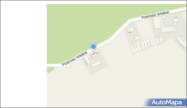 Piotrowo Wielkie, Piotrowo Wielkie, 13, mapa Piotrowo Wielkie