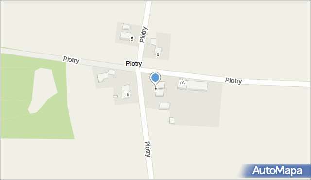 Piotry, Piotry, 7, mapa Piotry