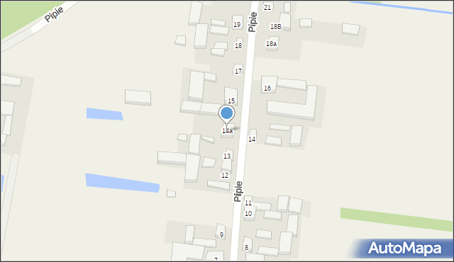 Pipie, Pipie, 14a, mapa Pipie