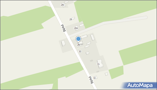 Piróg, Piróg, 29, mapa Piróg