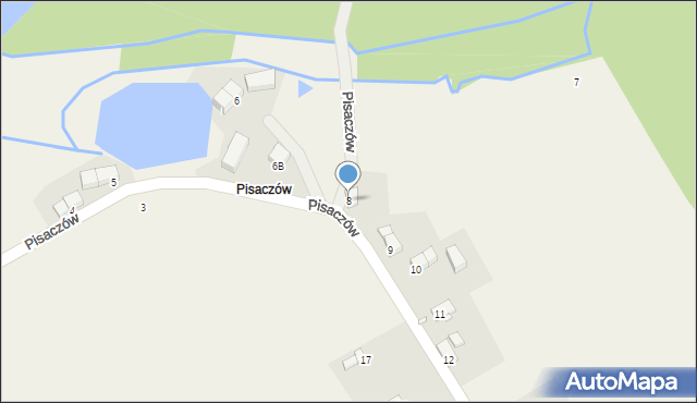 Pisaczów, Pisaczów, 8, mapa Pisaczów