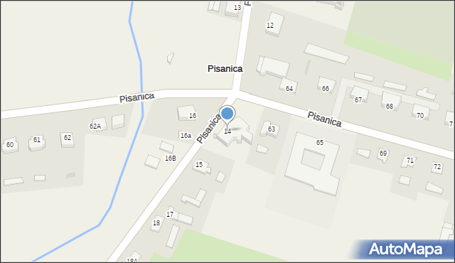 Pisanica, Pisanica, 14, mapa Pisanica