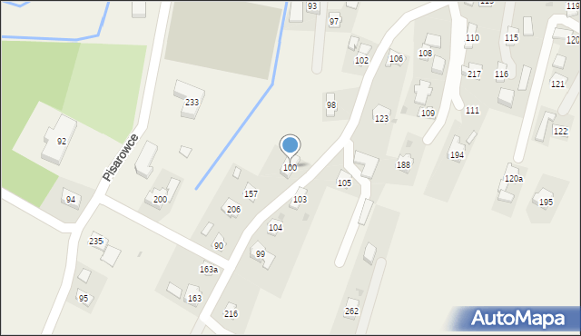 Pisarowce, Pisarowce, 100, mapa Pisarowce