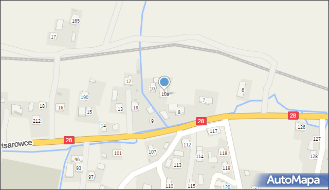Pisarowce, Pisarowce, 10a, mapa Pisarowce