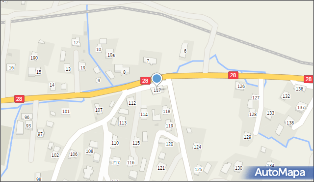 Pisarowce, Pisarowce, 117, mapa Pisarowce