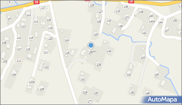 Pisarowce, Pisarowce, 130, mapa Pisarowce