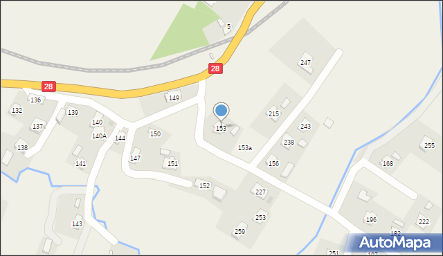 Pisarowce, Pisarowce, 153, mapa Pisarowce