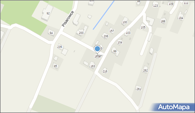 Pisarowce, Pisarowce, 163a, mapa Pisarowce