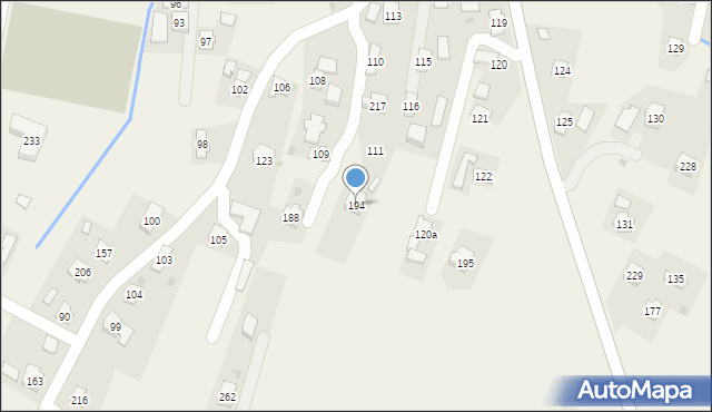 Pisarowce, Pisarowce, 194, mapa Pisarowce