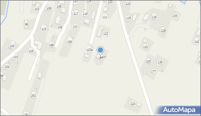 Pisarowce, Pisarowce, 195, mapa Pisarowce