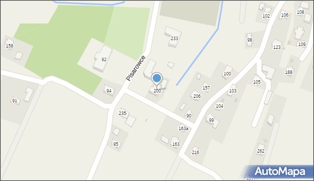 Pisarowce, Pisarowce, 200, mapa Pisarowce