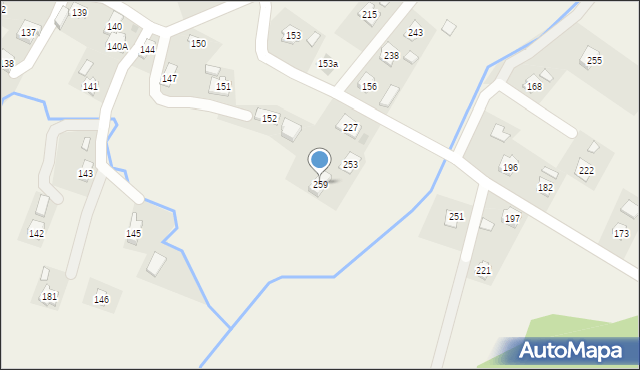 Pisarowce, Pisarowce, 259, mapa Pisarowce
