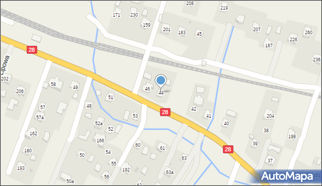 Pisarowce, Pisarowce, 44, mapa Pisarowce