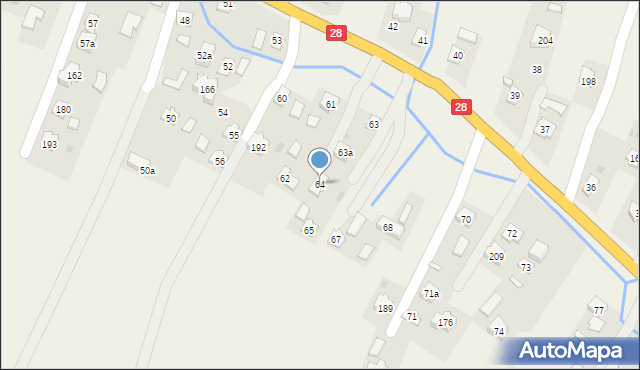 Pisarowce, Pisarowce, 64, mapa Pisarowce
