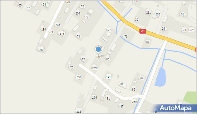 Pisarowce, Pisarowce, 78, mapa Pisarowce