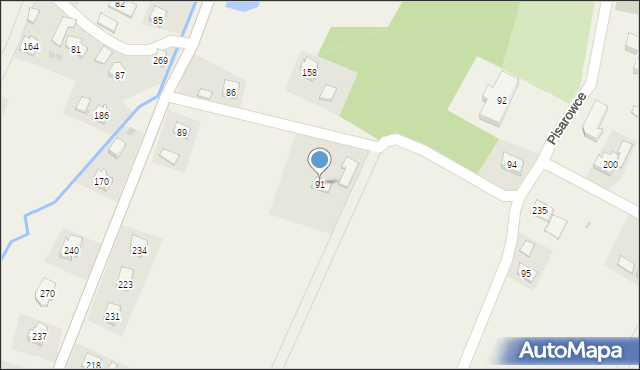 Pisarowce, Pisarowce, 91, mapa Pisarowce