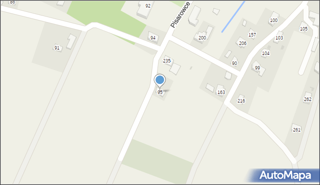 Pisarowce, Pisarowce, 95, mapa Pisarowce