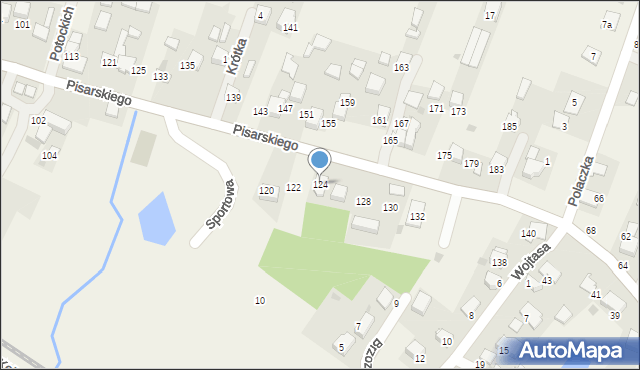 Pisary, Pisarskiego, płk., 124, mapa Pisary