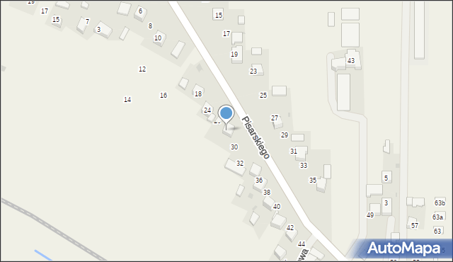 Pisary, Pisarskiego, płk., 28, mapa Pisary