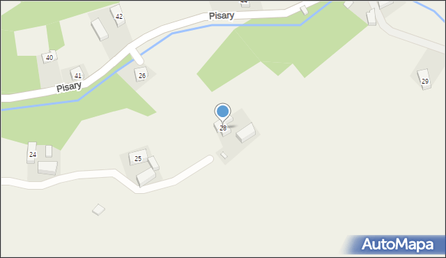 Pisary, Pisary, 28, mapa Pisary