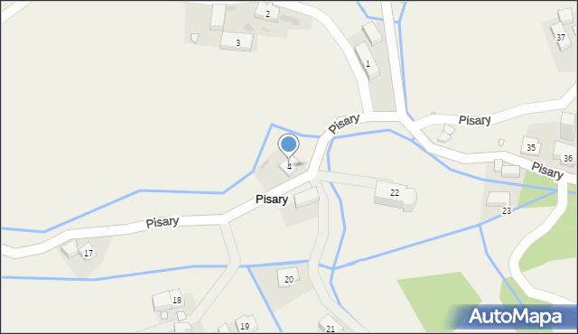 Pisary, Pisary, 4, mapa Pisary