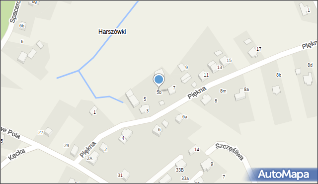 Pisarzowice, Piękna, 5b, mapa Pisarzowice