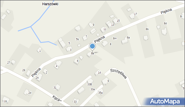 Pisarzowice, Piękna, 6a, mapa Pisarzowice