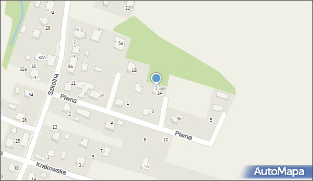 Pisarzowice, Piwna, 3c, mapa Pisarzowice