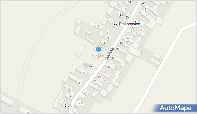 Pisarzowice, Pisarzowice, 7, mapa Pisarzowice