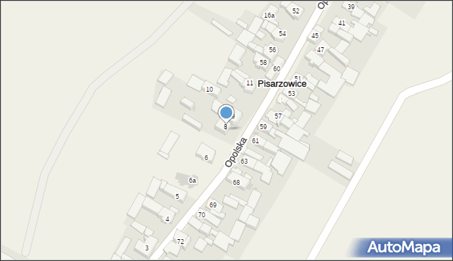 Pisarzowice, Pisarzowice, 8, mapa Pisarzowice